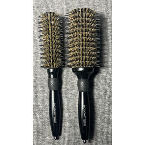 Bio Ionic BoarShine Angled Smoother Brush Set of 2: Extra-Large AND Medium RARE!